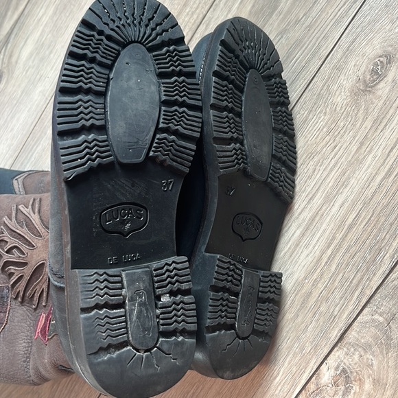 Anfibio il Java Nubuck Suede Shepskin Eskimo Scène Multi Color Tall - Picture 10 of 12